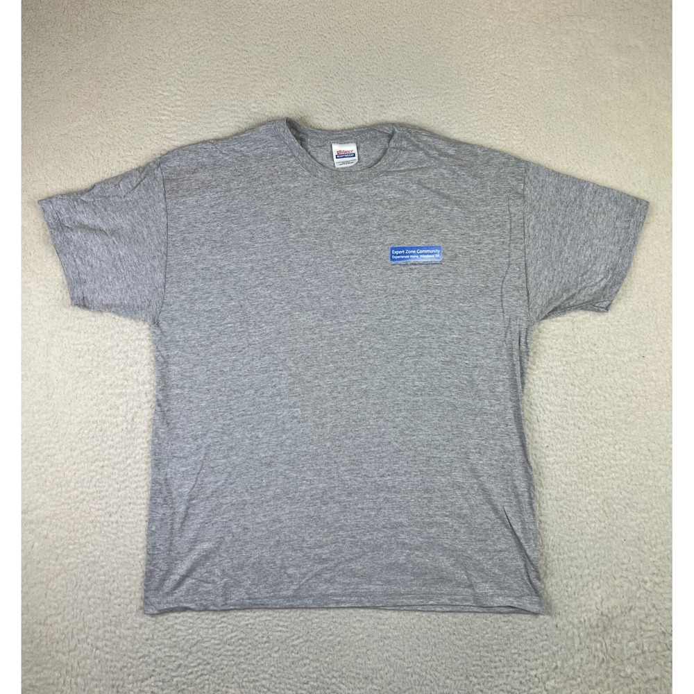 Vintage‎ Microsoft Windows XP T-Shirt Men's XL Gray Heather Expert Zone PC